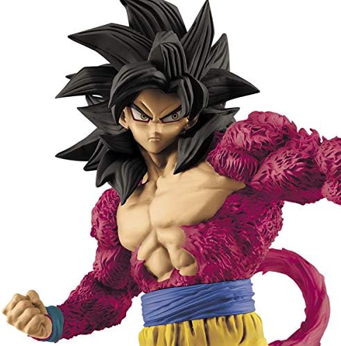 Figura de Son Goku en su forma Super Saiyan 4 en resina.