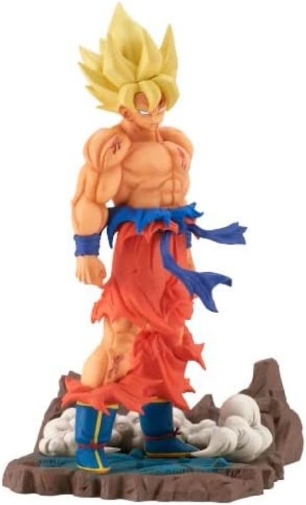 Figura de Son Goku en su forma Super Saiyan resina
